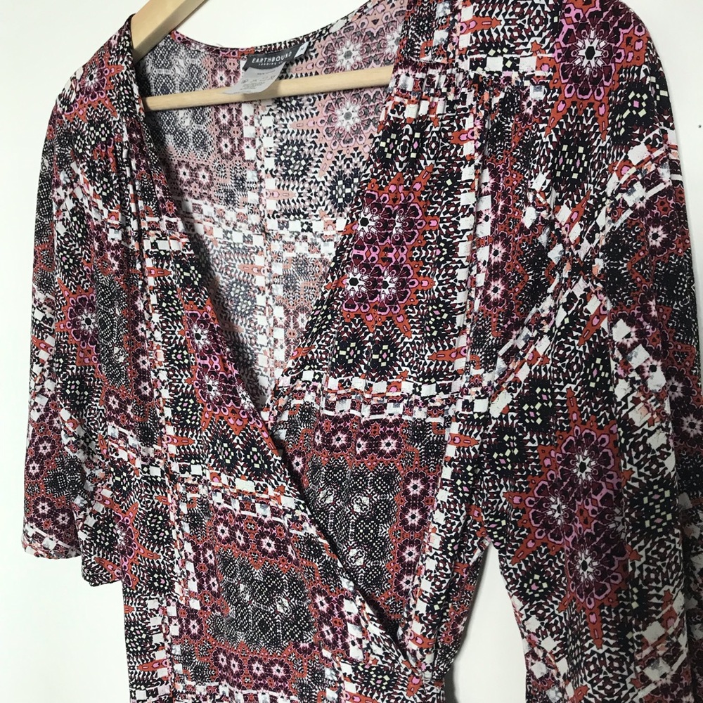 EARTHBOUND Multicolor Patterned Maxi Dress - Picture 2 of 6